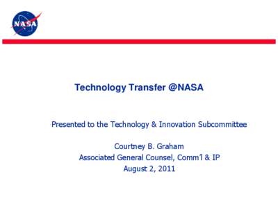 Government / NASA facilities / Knowledge / NASA spin-off / Government of the United States / NASA / Technology transfer