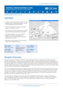 Persecution / Geography of Africa / World Food Programme / United Nations / Humanitarian aid / Bangui / Office for the Coordination of Humanitarian Affairs / Sibut / Refugee / Forced migration / Sub-prefectures of the Central African Republic / Internally displaced person