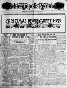 Thermopolis Record NO. S2  THERMOPOLIS, HOT SPRINGS COUNTY, WYOMING, THURSDAY, DECEMBER 25, 1913