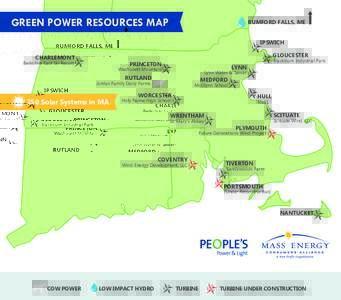 GREEN POWER RESOURCES MAP  RUMFORD FALLS, ME IPSWICH GLOUCESTER