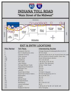 INDIANA TOLL ROAD  “Main Street of the Midwest” MICHIGAN  5