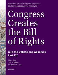 Congress Creates the Bill of Rights