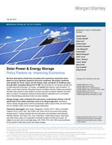 Energy conversion / Alternative energy / Renewable energy policy / Renewable-energy law / Low-carbon economy / Solar power / Photovoltaics / Feed-in tariff / Grid parity / Energy / Technology / Renewable energy