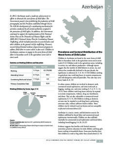 In 2012, Azerbaijan made a moderate advancement in efforts to eliminate the worst forms of child labor. The Government passed a law prohibiting the production of child pornography and the President established through D