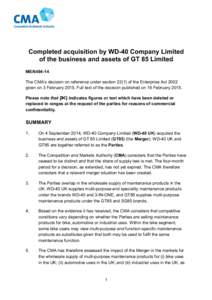 WD-40 - GT85 Full text decision