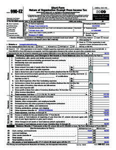 Form  Short Form Return of Organization Exempt From Income Tax  990-EZ