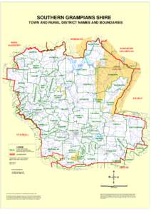 SOUTHERN GRAMPIANS SHIRE TOWN AND RURAL DISTRICT NAMES AND BOUNDARIES HORSHAM WEST WIMMERA