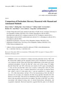 Comparison of Particulate Mercury Measured with Manual and Automated Methods