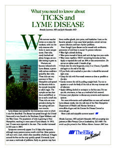 What you need to know about  TICKS and LYME DISEASE Brenda Lawrence, MD and Jack Alexander, MD