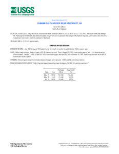 Water-Data Report[removed]SALCHA RIVER NEAR SALCHAKET, AK