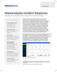 G EG E V ENS B LA D  Malwarebytes Incident Response Gecentraliseerde detectie en verwijdering van bedreigingen TECHNISCHE KENMERKEN Incident Response-engine