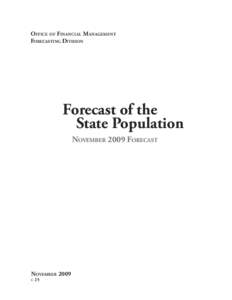 2009 Washington State Forecast