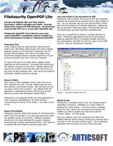 FileAssurity OpenPGP Lite