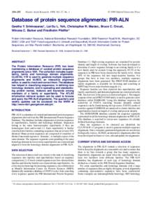 284–285   1999 Oxford University Press Nucleic Acids Research, 1999, Vol. 27, No. 1