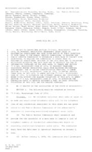 MISSISSIPPI LEGISLATURE  REGULAR SESSION 1999 By: Representatives Reynolds, Bailey, Brown, To: Public Utilities Cameron, Chaney, Comans, Compretta, Cummings,