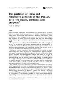 Partition of India / South Asia / Asia / Punjab / Muslim League / Punjab /  India / Radcliffe Line / Tara Singh Malhotra / Direct Action Day / Pakistan Movement / Political geography / Divided regions