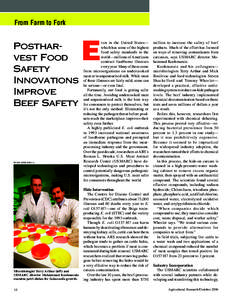 From Farm to Fork  Postharvest Food Safety Innovations Improve