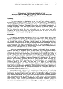 Oceanography / Earth / Hydrology / General Bathymetric Chart of the Oceans / International Hydrographic Organization / Bathymetric chart / Bathymetry / Hydrographic office / Canadian Hydrographic Service / Hydrography / Physical geography / Cartography