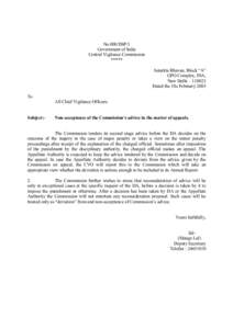 No.000/DSP/1 Government of India Central Vigilance Commission ***** Satarkta Bhavan, Block “A” GPO Complex, INA,