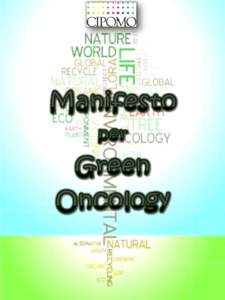 Green oncology MANIFESTO CIPOMO-ISDE Luglio 2011