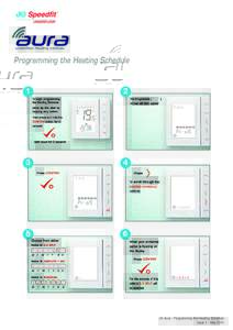 Programming the Heating Schedule  1 2