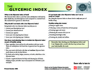 Diabetes / Medicine / Diets / Staple foods / Endocrinology / Glycemic index / Glycemic load / Whole grain / Low-glycemic index diet / Food and drink / Health / Nutrition