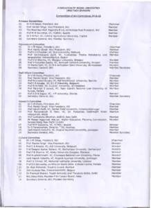 ASSOCIATION OF INDIAN UNIVERSITIES [MEETINGS DIVISION] Composition of AIU CommitteesFinance Committee 01 Dr H M Desai, President, AIU