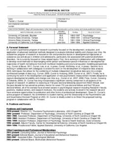 Microsoft Word - Curran NIH biosketch -- master.doc