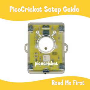 PicoCricket Setup Guide  Read Me First Warnings The normal function of the product may be disturbed by Strong Electro Magnetic Interference. If
