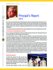 REACHING OUT < PRINCIPAL’S REPORT 2012