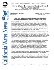 San Francisco Bay / Central Valley / Sacramento–San Joaquin River Delta / Water right / Water / Sacramento /  California / California State Water Resources Control Board / Geography of California / Sacramento River / San Joaquin Valley