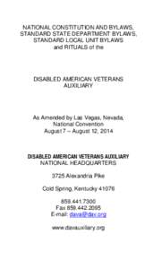 Disabled American Veterans / United States Submarine Veterans Inc. / Military Order of the Dragon