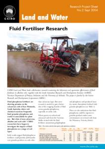 Fluid Fertiliser Research Project Sheet No. 2