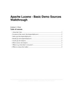 Lucene / Software / Cross-platform software / Apache Software Foundation