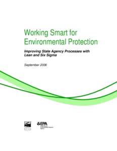 lWorking Smart for Environmental Protection: Improving State Agency Processes eith Lean and Six Sigma