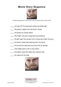 Microsoft Word - Cast away Movie Story Sequence.doc