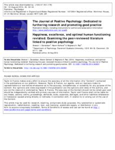 This article was downloaded by: [[removed]On: 10 August 2014, At: 22:44 Publisher: Routledge Informa Ltd Registered in England and Wales Registered Number: [removed]Registered office: Mortimer House, 37-41 Mortimer