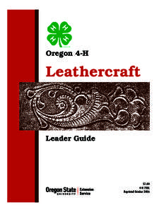 Oregon 4-H  Leathercraft Leader Guide