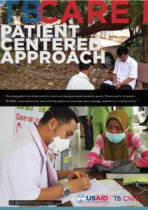 TB CARE I Patient Centered Approach