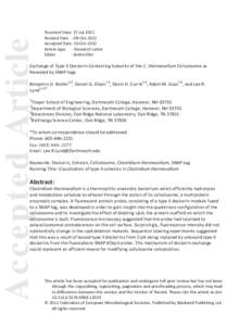 Exchange of Type II DockerinContaining Subunits of the C. thermocellum Cellulosome as Revealed by SNAPtags