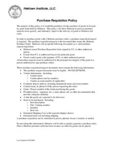 Microsoft Word - Purchase Requisition Policy.doc