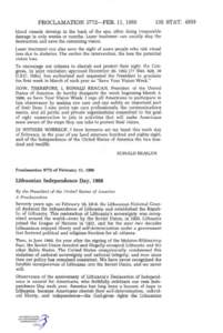 PROCLAMATION 5772—FEB. 11, [removed]STAT[removed]blood vessels develop in the back of the eye, often doing irreparable damage in only weeks or months. Laser treatment can usually stop the