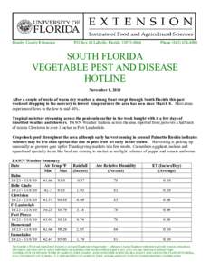 Biology / Phyla / Pollinators / Fruit / Scirtothrips dorsalis / Tomato / Frankliniella occidentalis / Tospovirus / Florida / Agricultural pest insects / Thrips / Agriculture