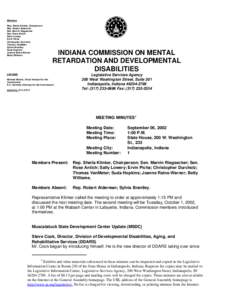 Members Rep. Sheila Klinker, Chairperson Rep. Robert Alderman Sen. Marvin Riegsecker Sen. Rose Antich Sally Lowery