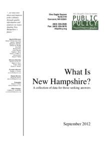 Macroeconomics / Geography of the United States / Economic history / Hampshire / Late-2000s recession / Economic growth / Kevin H. Smith / Economics / New England / New Hampshire