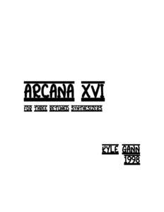 Arcana XVI For three retuned synthesizers Kyle Gann 1998