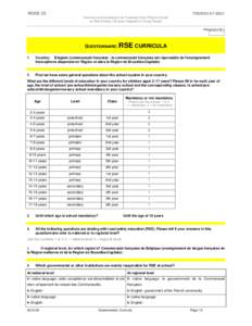 ROSE 25  TREN/E3[removed]Inventory and compiling of an European Good Practice Guide on Road Safety Education targeted at Young People Please don’t fill in