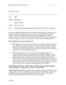 Corporate crime / Security breach notification laws / Computer security / Personal Data Privacy and Security Act / FTC regulation of behavioral advertising / Security / Federal Trade Commission / Consumer protection