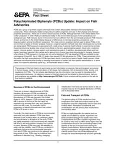 Polychlorinated Biphenyls (PCBs) Update: Impact on Fish Adviso