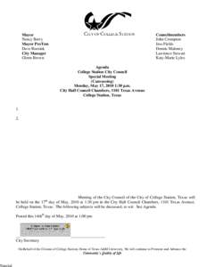 City Council Workshop Meeting  Agenda[removed]